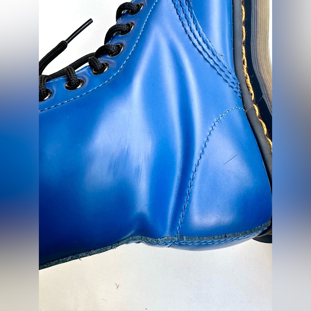 Dr. Martens Blue 1460 Lace-Up Leather Boots, size 5 women, 4 men - Picture 10 of 14